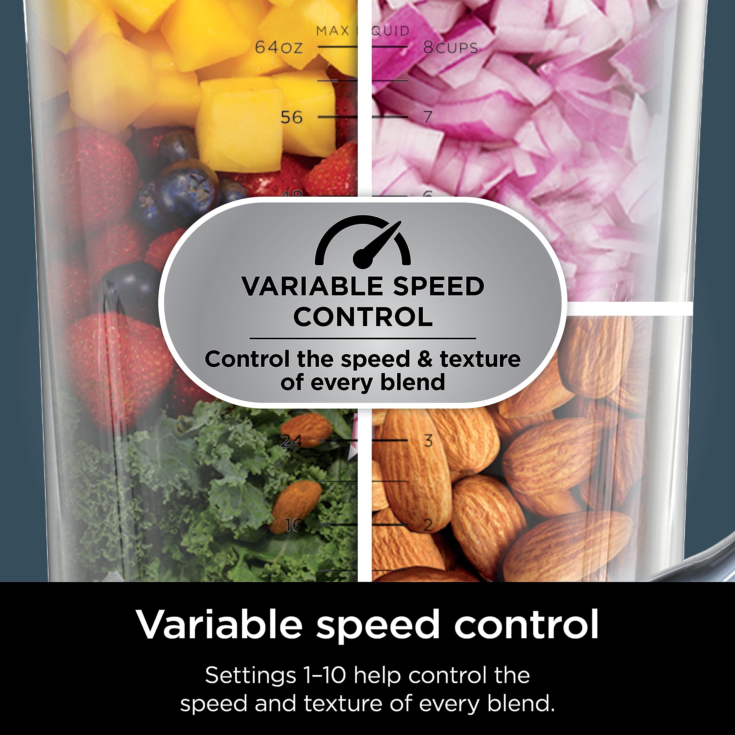 Ninja Detect Power Blender Pro with Personal Single-Serve Cups - 1800W High-Speed Blender for Smoothies, Shakes, Food Prep & More | BlendSense Technology | 72oz Pitcher + (2) 24oz To-Go Cups | Compact Countertop Design | Perfect for Kitchens, Offices & Healthy Lifestyles (Black, Model TB301)