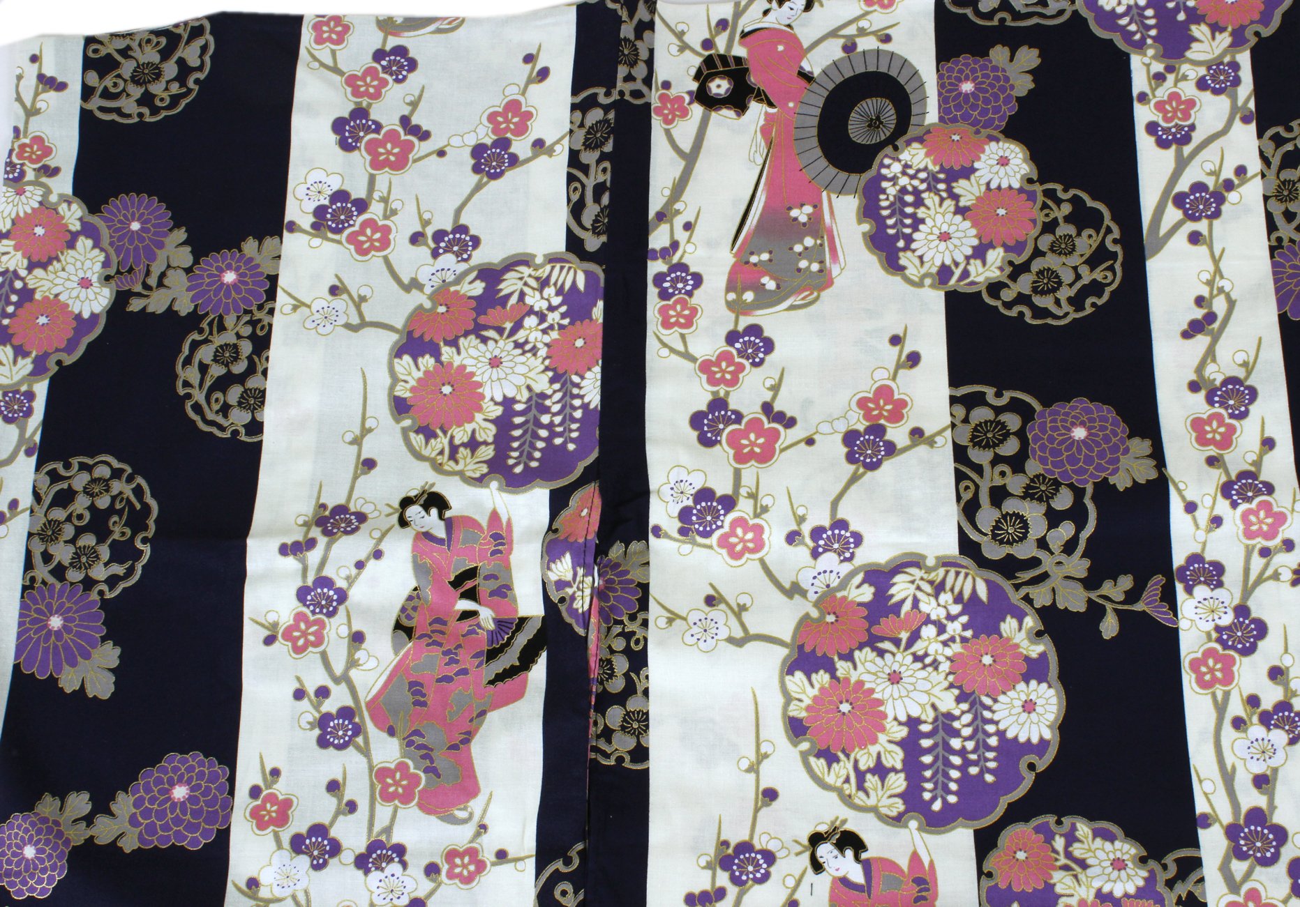 Women's Cotton Kimono Yukata Robe - Medium Size 56
