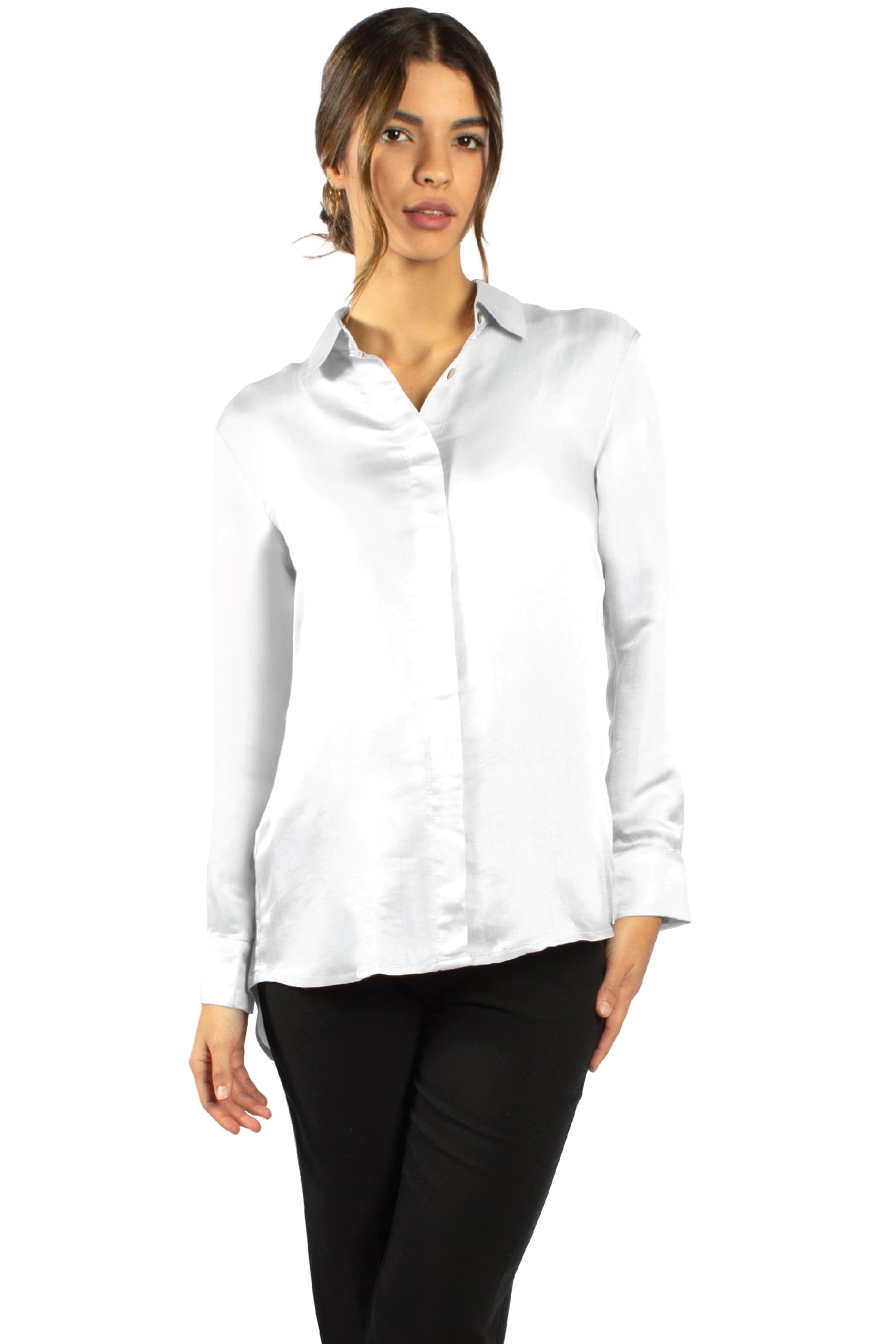 Luxury Artisan Silk Shirts for Women - Elegant Silk Button Down Blouses & Tops for Office, Party & Special Occasions | Premium Quality Comfort & Style