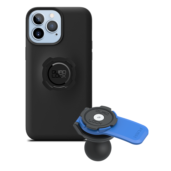 1 Ball Motorcycle Phone Mount Kit - Universal Adjustable Handlebar Holder for iPhone & Smartphones - Perfect for GPS Navigation & Hands-Free Riding