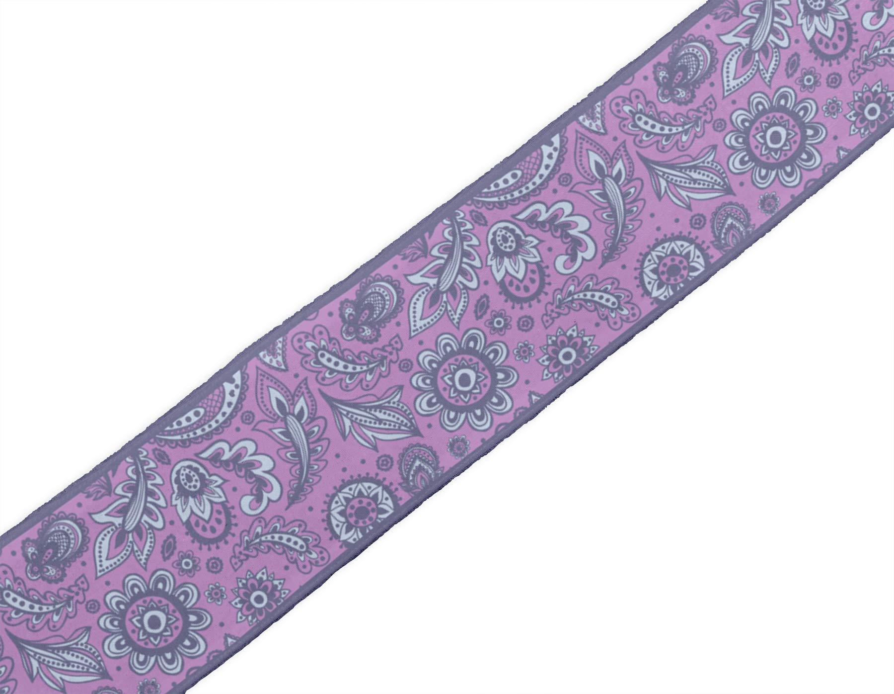 Purple Leaves & Floral Velvet Ribbon Trim - 9 Yards, 2 Inches Wide - Premium Craft Lace for Sewing, DIY Accessories, Gift Wrapping & Home Decor