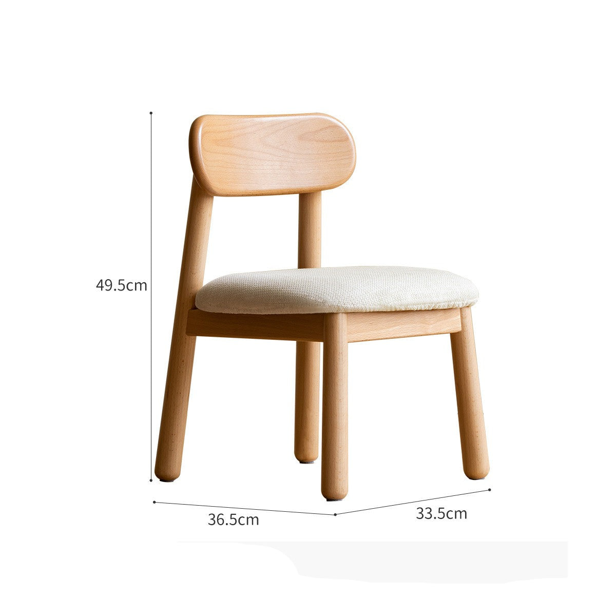 Premium Solid Oak & Beech Wood Kids Small Chair - Durable & Safe for Toddlers - Perfect for Playrooms, Bedrooms & Classrooms
