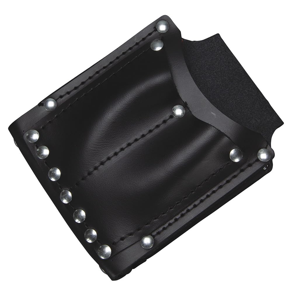 Klein Tools 5145 Leather Utility Pouch - 3-Pocket Work Belt Pouch for Electricians, Plumbers & Construction Workers | Durable Tool Organizer for Hand Tools, Screwdrivers & Wrenches