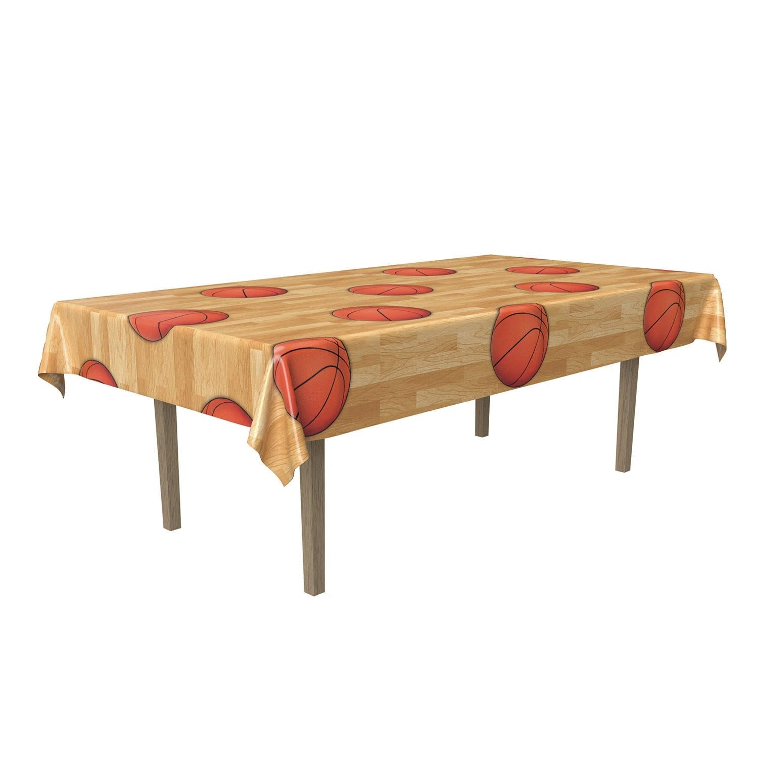 12 Pack Basketball Theme Party Table Covers - 54