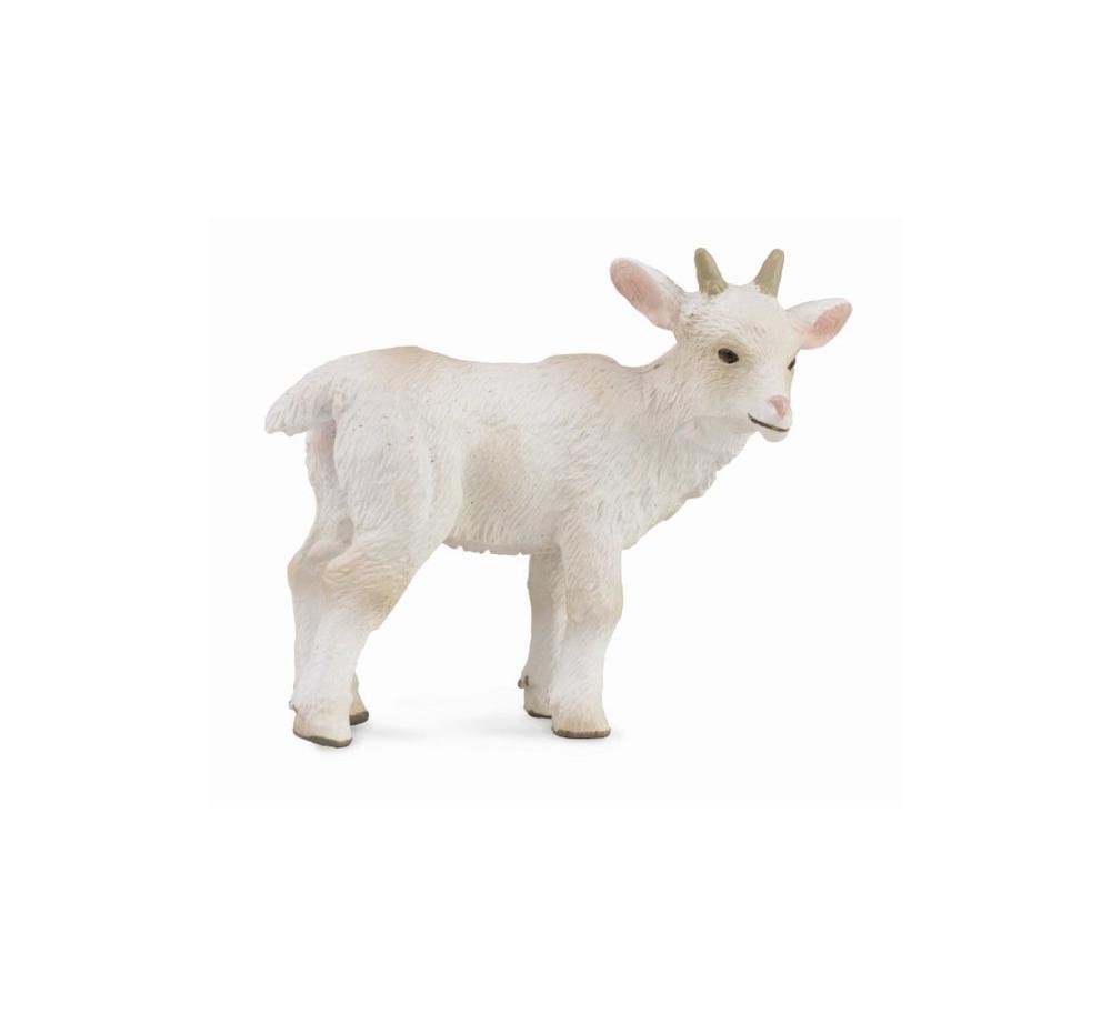 CollectA Standing Goat Kid Farm Animal Figurine - Realistic Small Goat Toy for Kids, Farm Playsets, Educational Learning & Farmhouse Decor