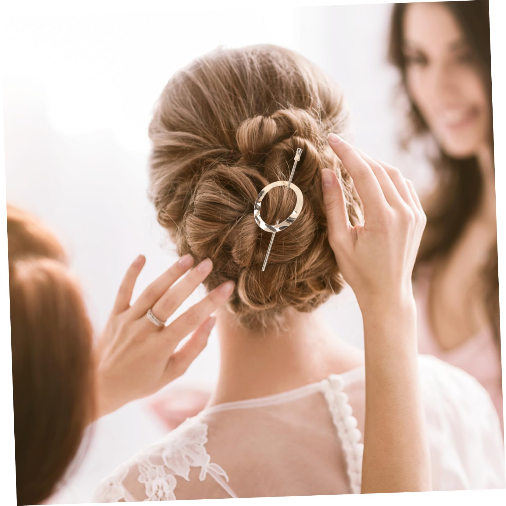 Vintage Metal Hair Barrettes for Women - 4 Pack Retro Hair Clips for Styling