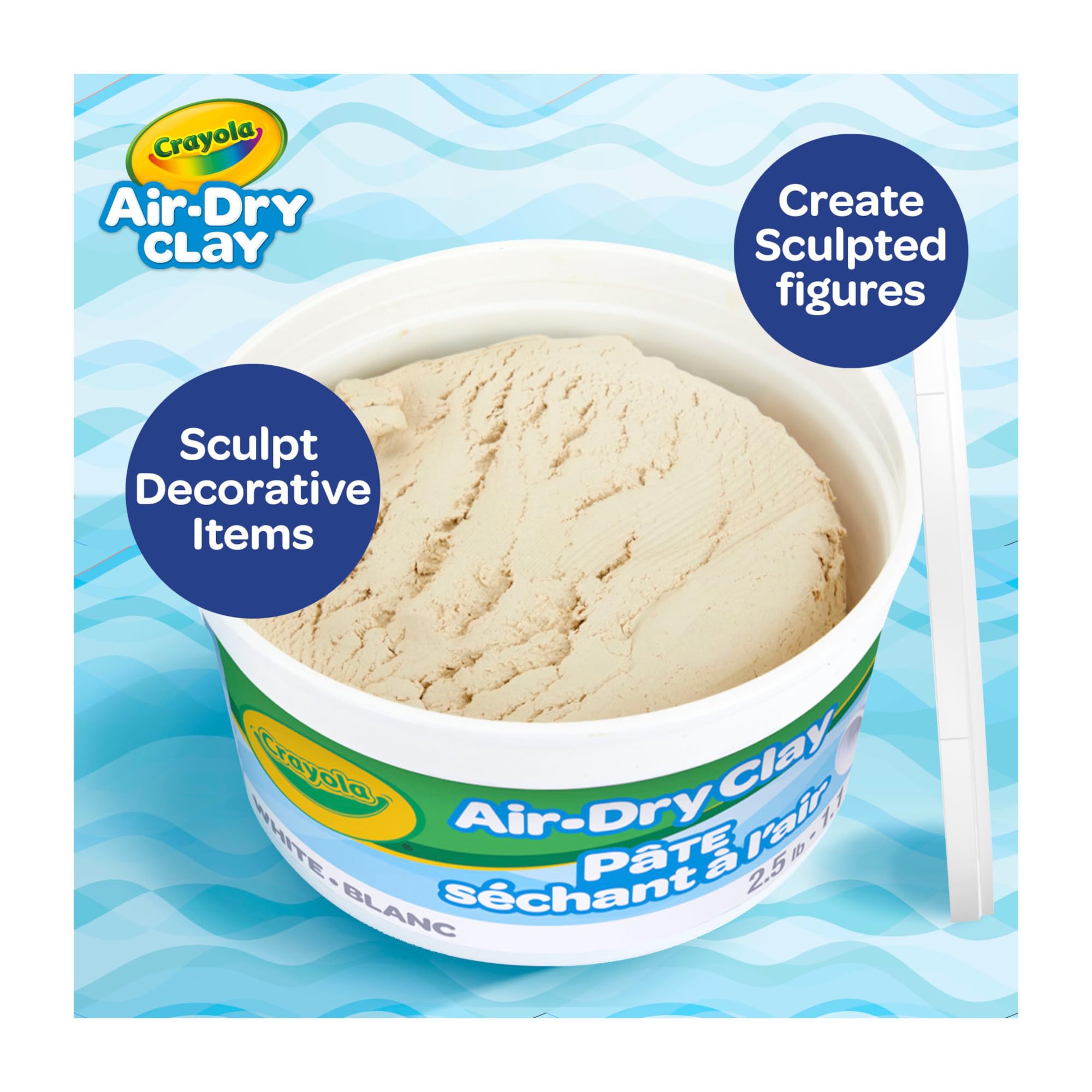 Crayola Air Dry Clay - Non-Toxic Modeling Clay for Kids & Adults - Perfect for DIY Crafts, Sculpting, and Art Projects