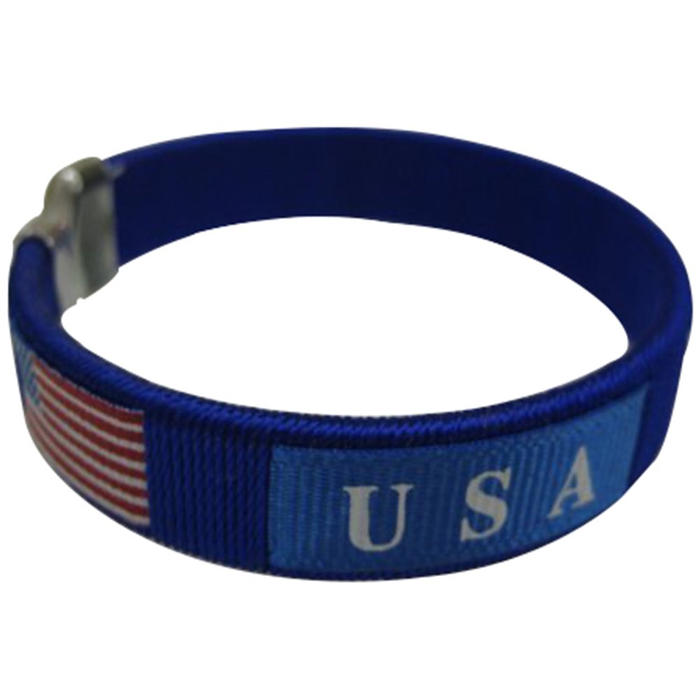 Patriotic USA Flag C-Shaped Bracelets - Adjustable Wristbands for Men & Women - Perfect for 4th of July, Veterans Day & Patriotic Events