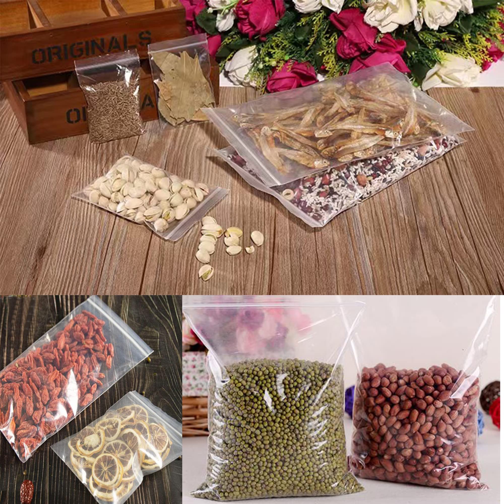 Small Plastic Ziplock Bags 2x3 Inches - 100 Pack Clear Resealable Storage Bags for Jewelry, Beads, Seeds, Crafts & Organizing - Perfect for DIY Projects, Travel & Home Organization