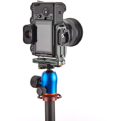 3 Legged Thing Lexie Universal L Bracket for DSLR Cameras - Multi-Function Quick Release Plate (Slate Gray) - Perfect for Tripod Mounting, Vlogging & Photography Accessories
