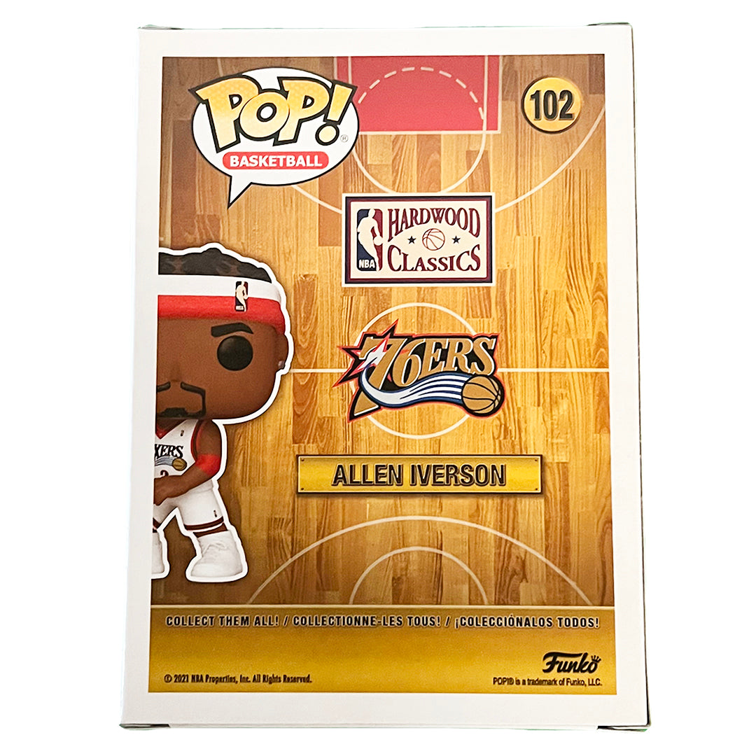 Authentic Allen Iverson Signed Philadelphia 76ers Funko POP Vinyl Figure - Beckett Certified - Perfect for NBA Collectors & 76ers Fans Display