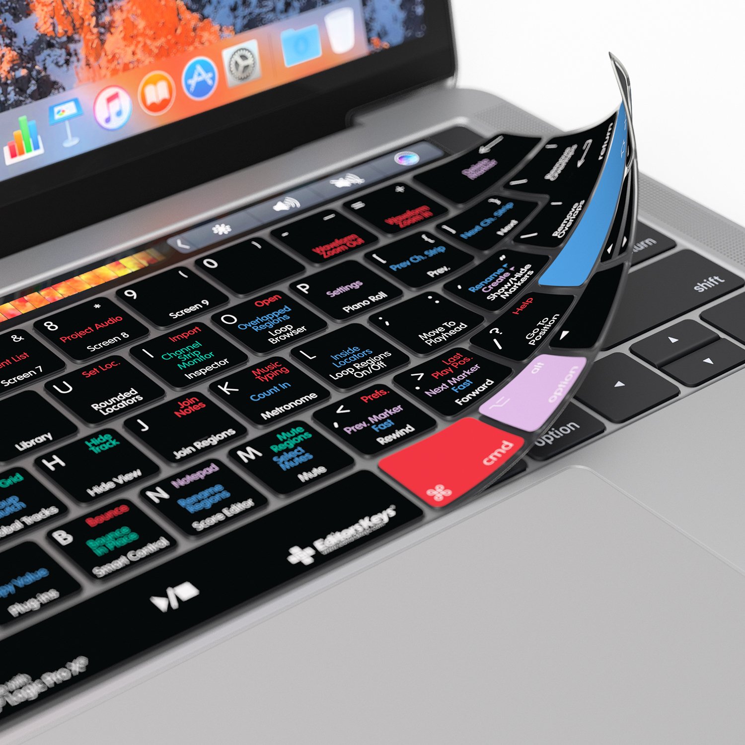 Logic Pro Keyboard Cover for MacBook Pro 13