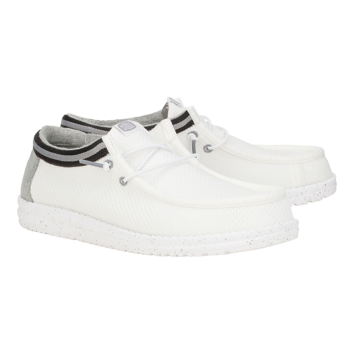Hey Dude Men's Wally Varsity Slip-On Loafers - Lightweight Comfortable Casual Shoes for Men | Perfect for Walking, Travel & Everyday Wear