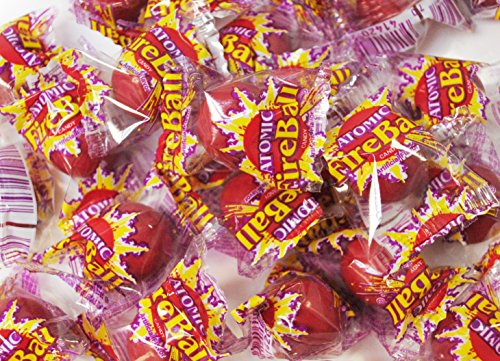 Ferrara Candy Atomic Fireballs Medium Size - 10Lb Bulk Bag | Classic Cinnamon Hard Candy | Perfect for Parties, Halloween Treats & Office Snacks