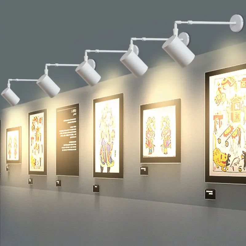 Extendable LED Wall Light with Long Arm - Modern Telescopic Wall Art Lighting for Living Room, Bedroom & Office Decor