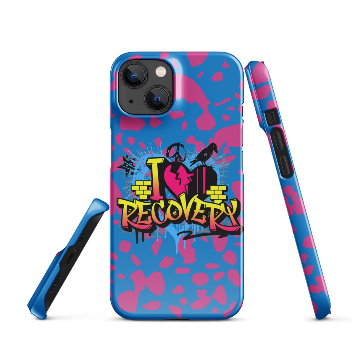 I Love Recovery iPhone Snap Case - Sobervation - Durable Protective Cover for iPhone - Perfect for Sober Living & Recovery Support