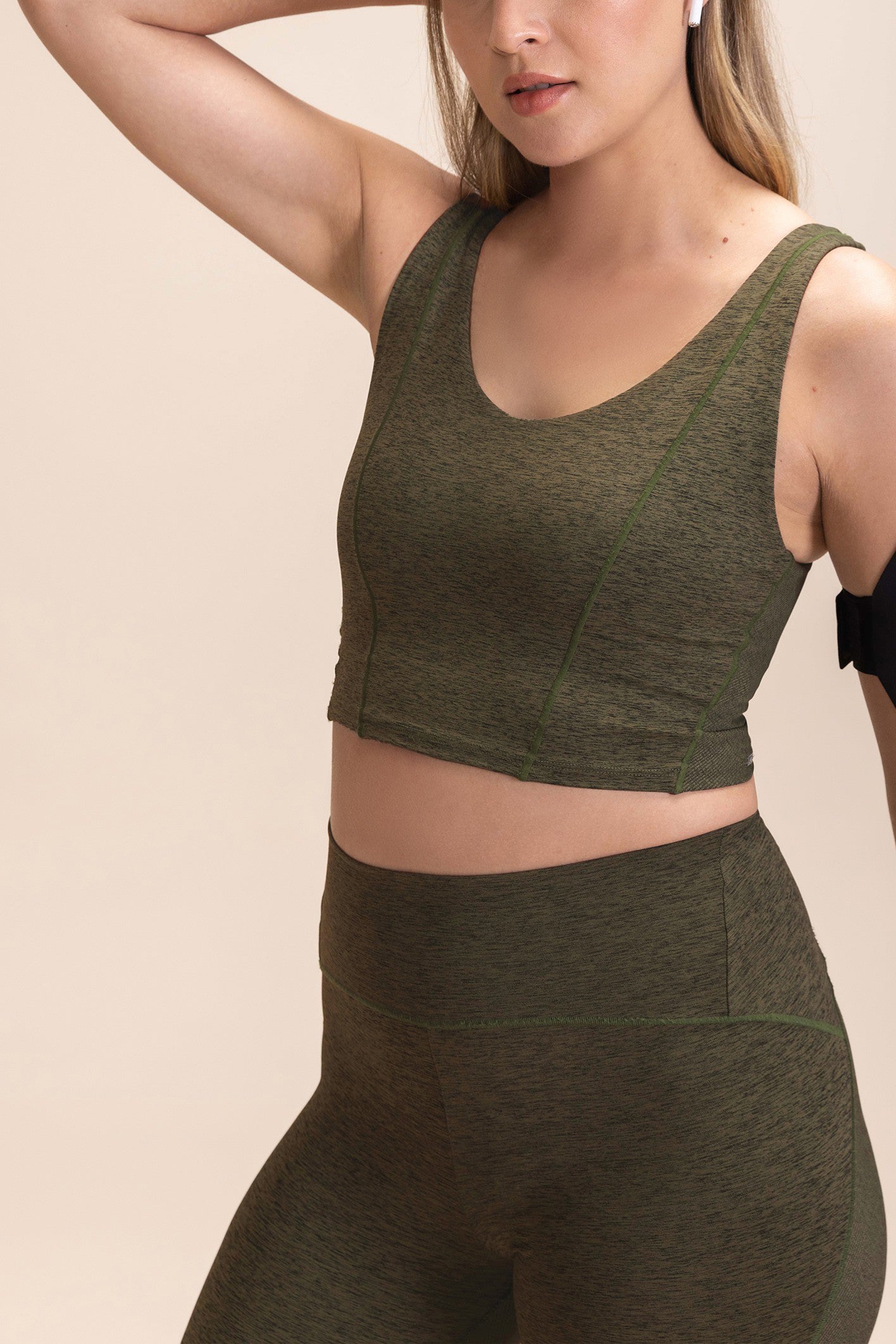 Groove Line Sports Bra for Women - High Support Workout Top for Running, Yoga & Gym - Breathable & Moisture-Wicking Activewear