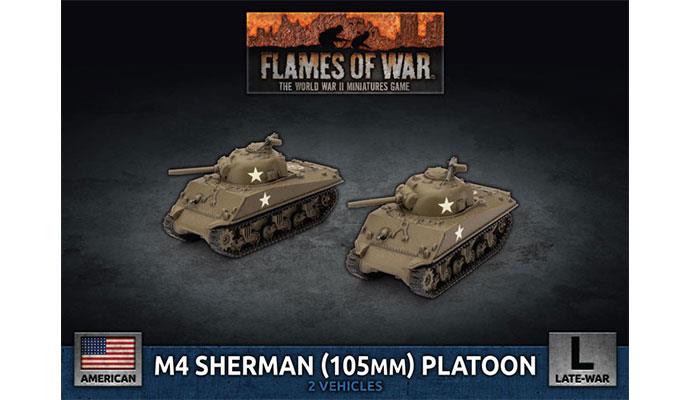 1/35 Scale American M4 Sherman (105mm) Assault Gun Platoon Model Kit - WWII Military Tank Building Set for Collectors & History Enthusiasts | Perfect for Diorama, Wargaming & Historical Displays