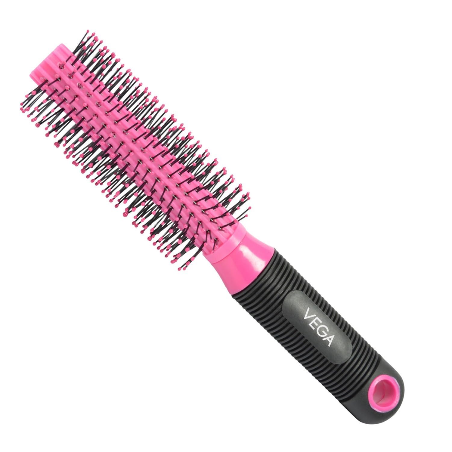 Vega Round Hair Brush - India's No.1 Hair Brush for Curls, Volume & Waves - Styling Brush for Men & Women - Works on All Hair Types (R11-RB) - Perfect for Salon Styling & Home Hair Care