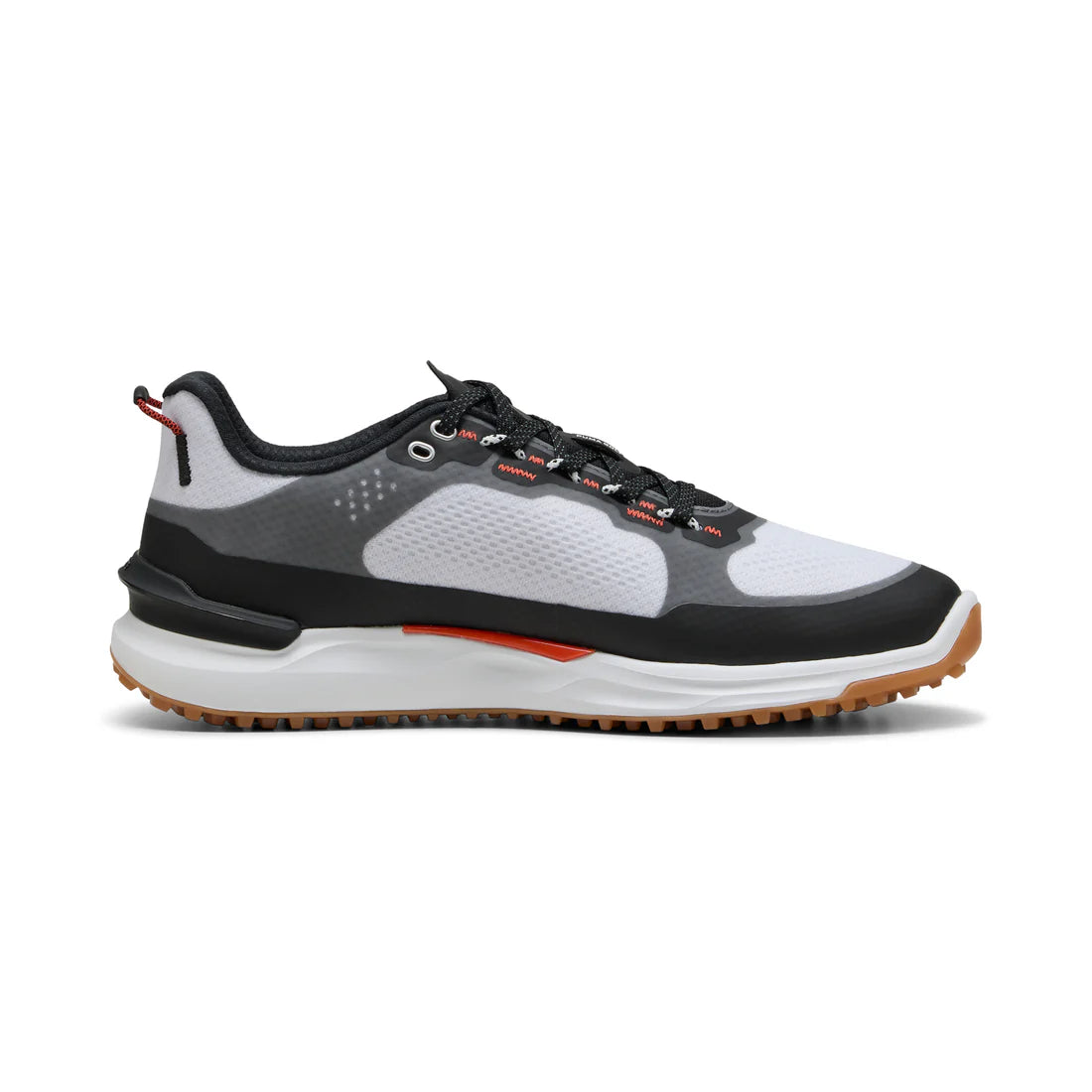 Puma Ignite Elevate X Spikeless Golf Shoes for Men - White/Black - Comfortable & Durable Spikeless Golf Shoes for Driving Range & Course Play