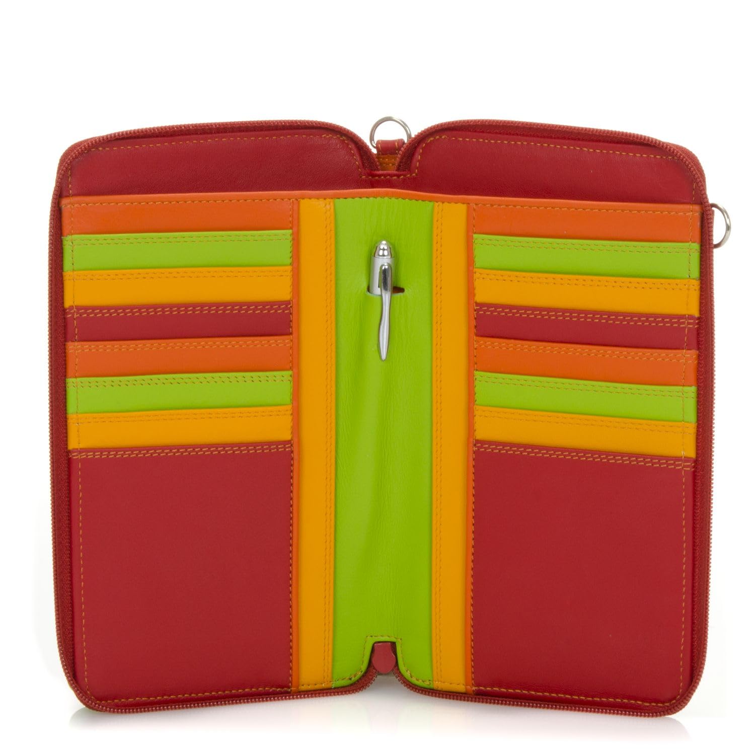 mywalit Multi-Color Crossbody Purse with Adjustable Shoulder Strap - 16 Card Slots, Phone Pocket & Coin Compartment | Perfect for Travel, Shopping & Everyday Use