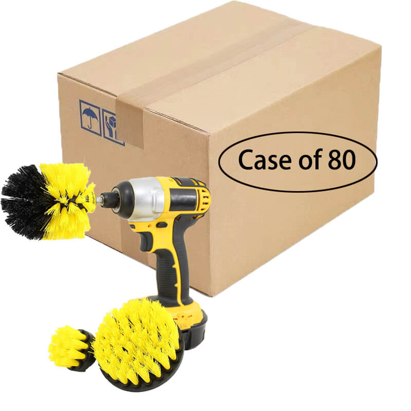 80-Piece All-Purpose Power Scrubber Cleaning Kit - Heavy Duty Scrub Brushes for Bathroom, Kitchen, Tile & Grout Cleaning - Multi-Surface Cleaning Tools for Home, RV & Commercial Use