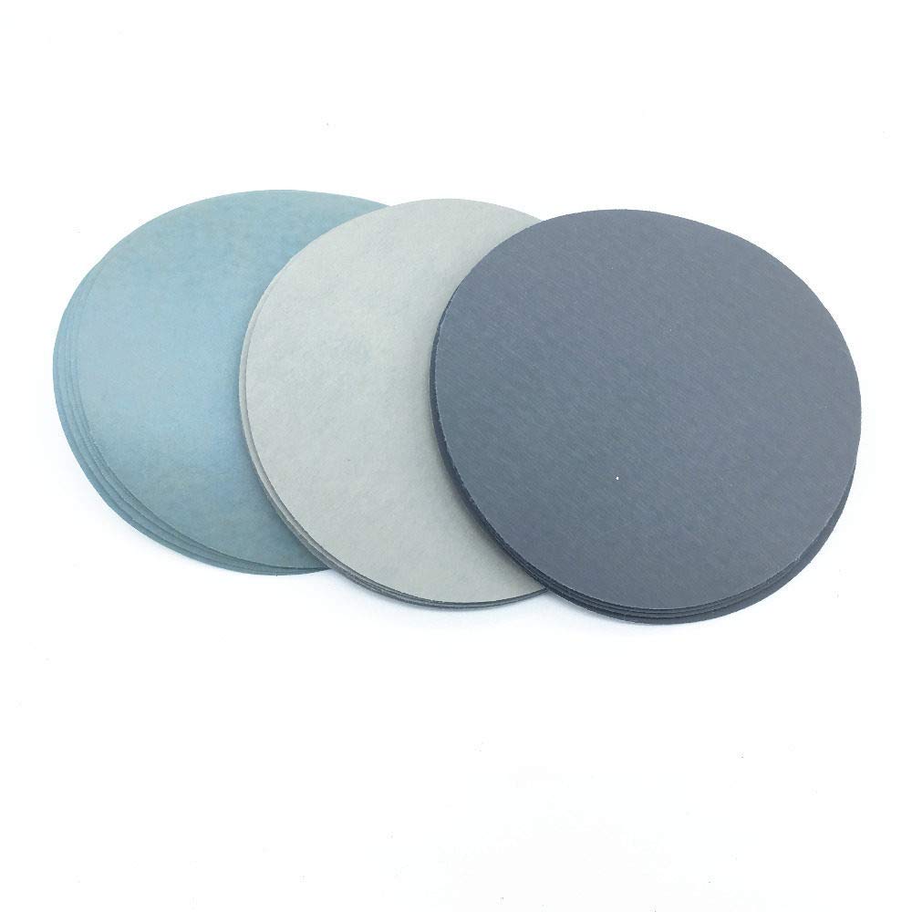 30-Piece SLRMKK Hook & Loop Sanding Discs Set - 5 Inch Round Woodworking Sandpaper (1000#/1500#/2000#/3000#/5000#/7000# Grits) - Perfect for Wood Furniture Refinishing, Auto Body Sanding & DIY Craft Projects