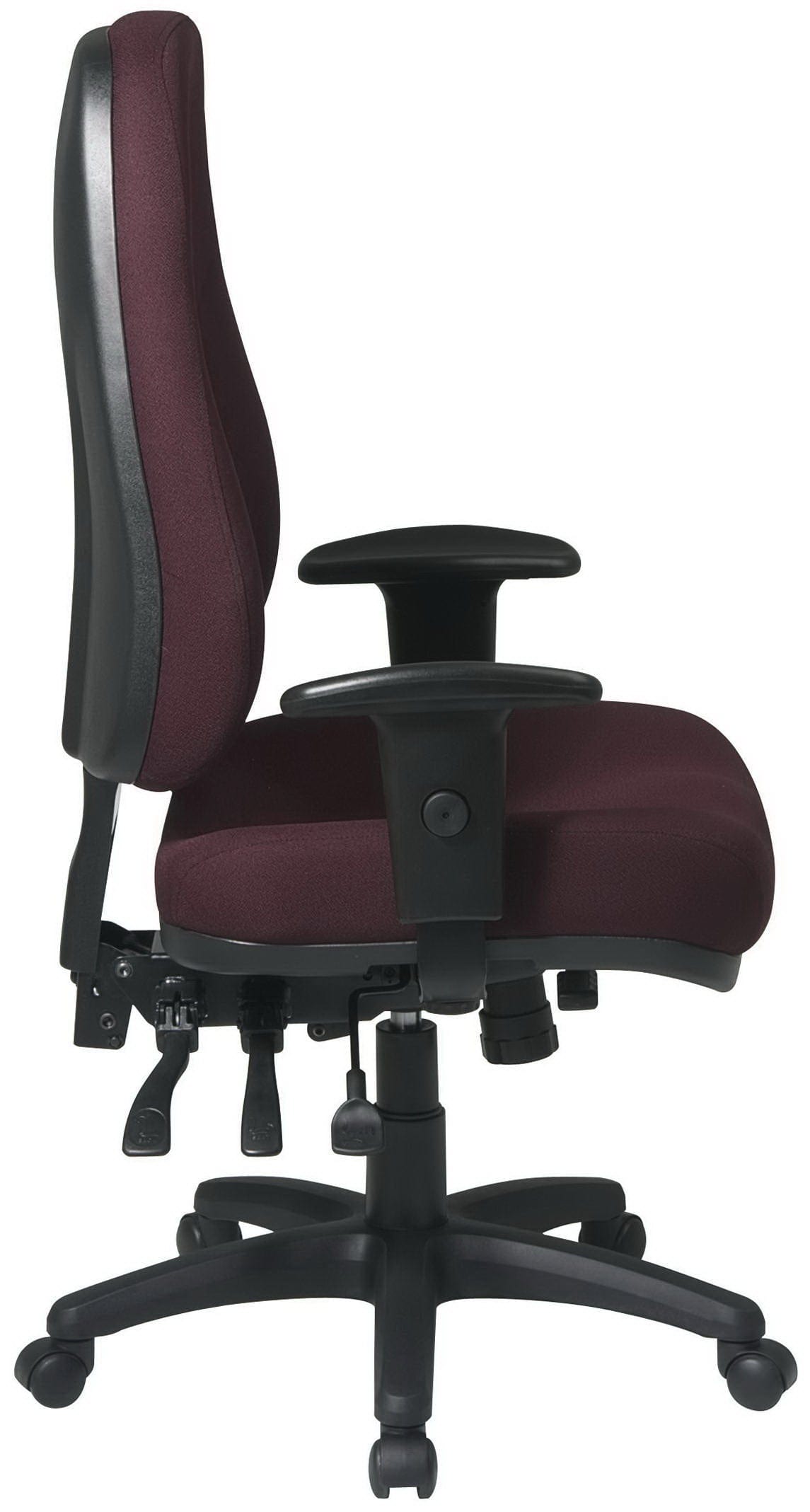 Office Star Work Smart Multi-Function Ergonomic Task Chair [2907] - Adjustable Height & Lumbar Support for Home Office & Workspace Comfort