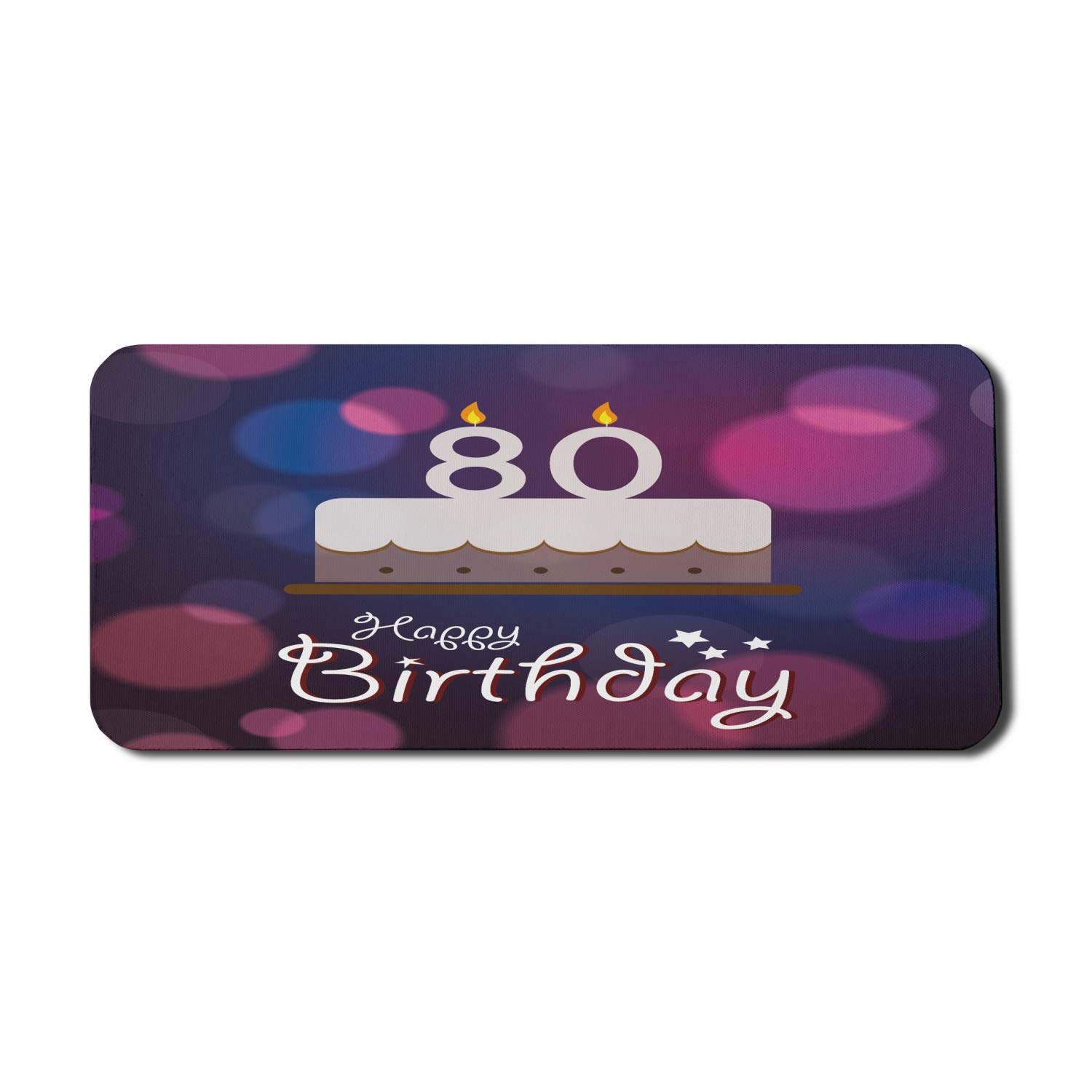 Ambesonne 80th Birthday Mouse Pad - Extra Large 35