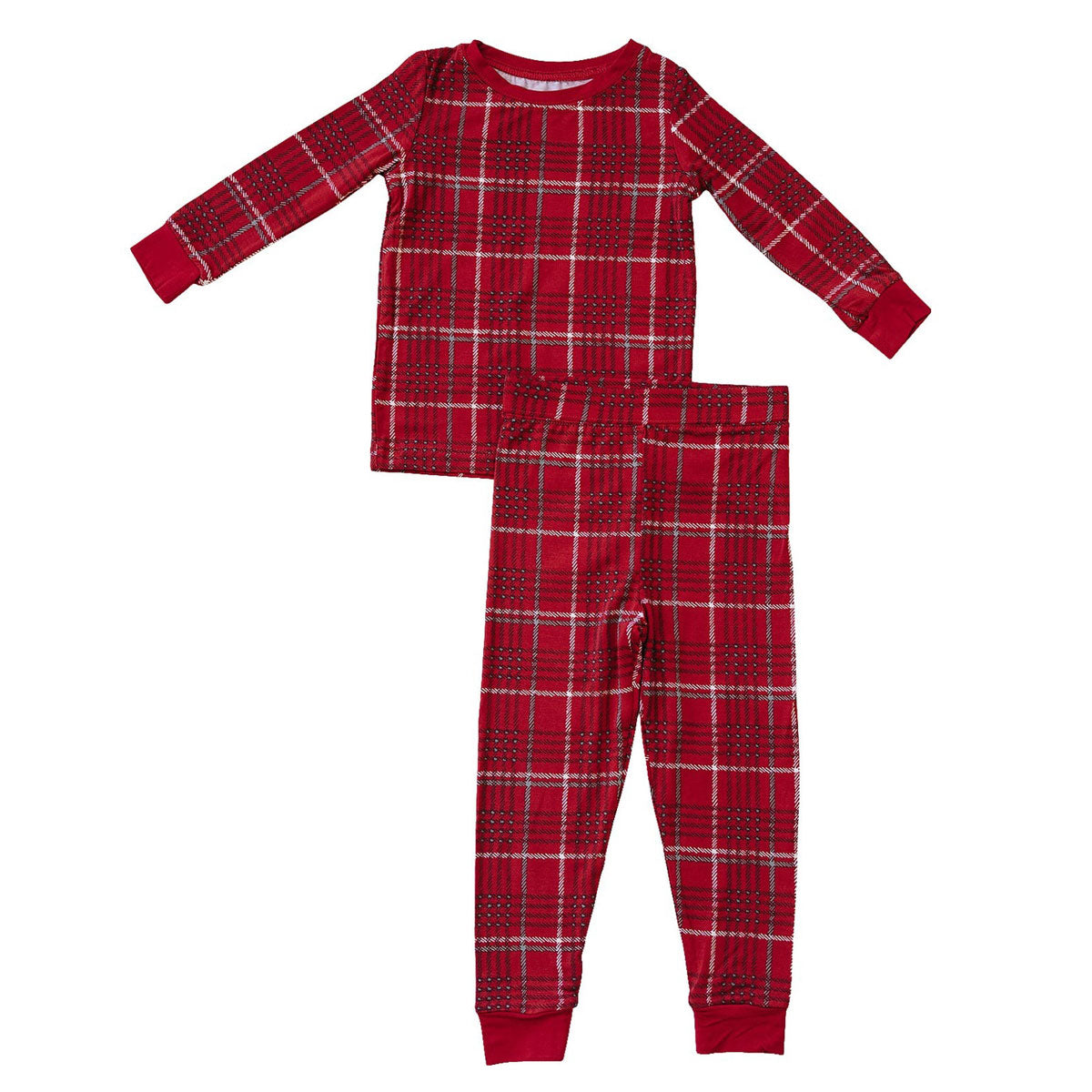 Bamboo Cozy Set - Soft & Breathable Red Plaid Pajamas for Women | Perfect for Lounging, Sleepwear & Relaxing at Home