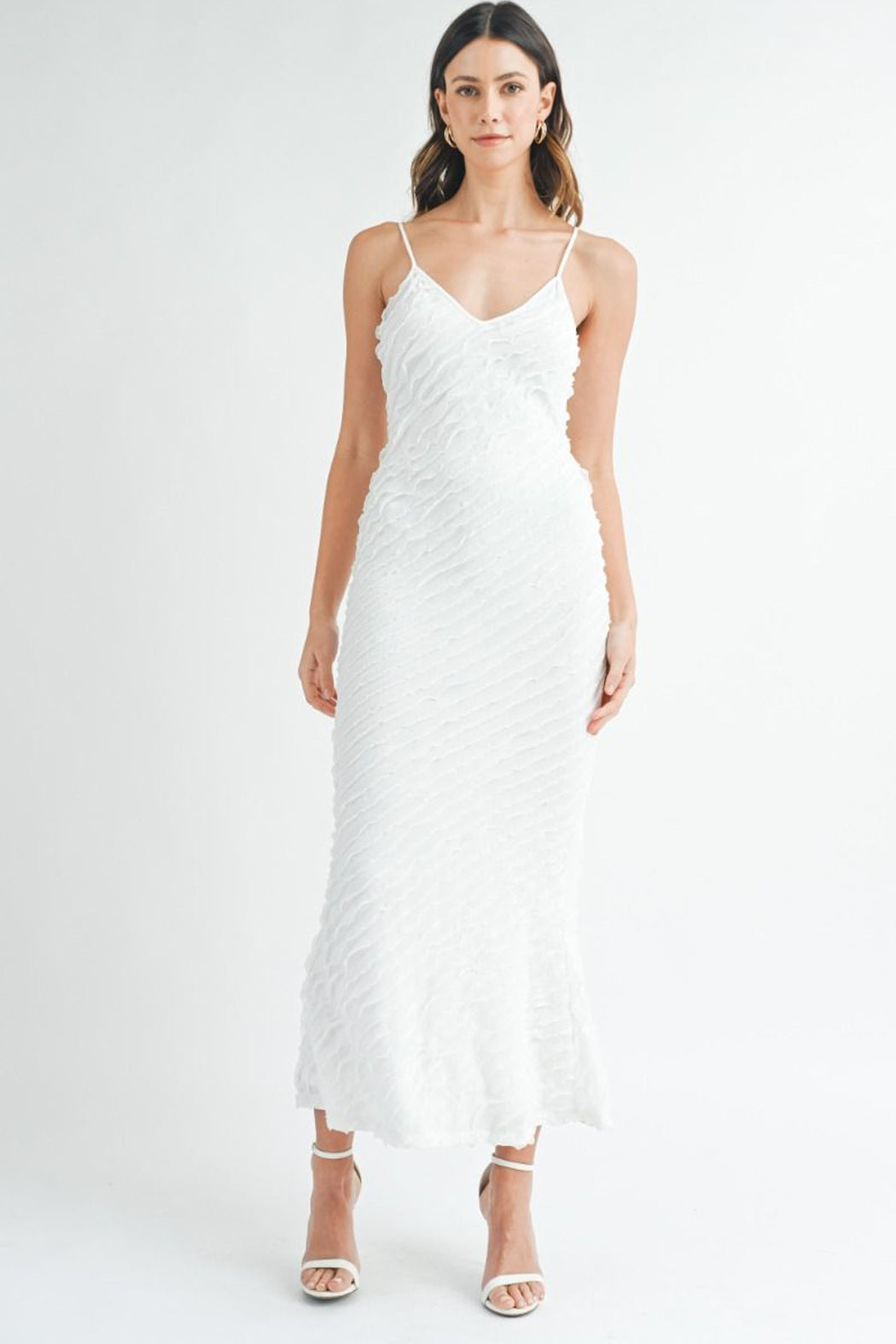 Ariel Ruffle Bodycon Dress for Women - Sexy Tight Fitted Party Club Dress - Perfect for Night Out, Date Night, and Special Occasions