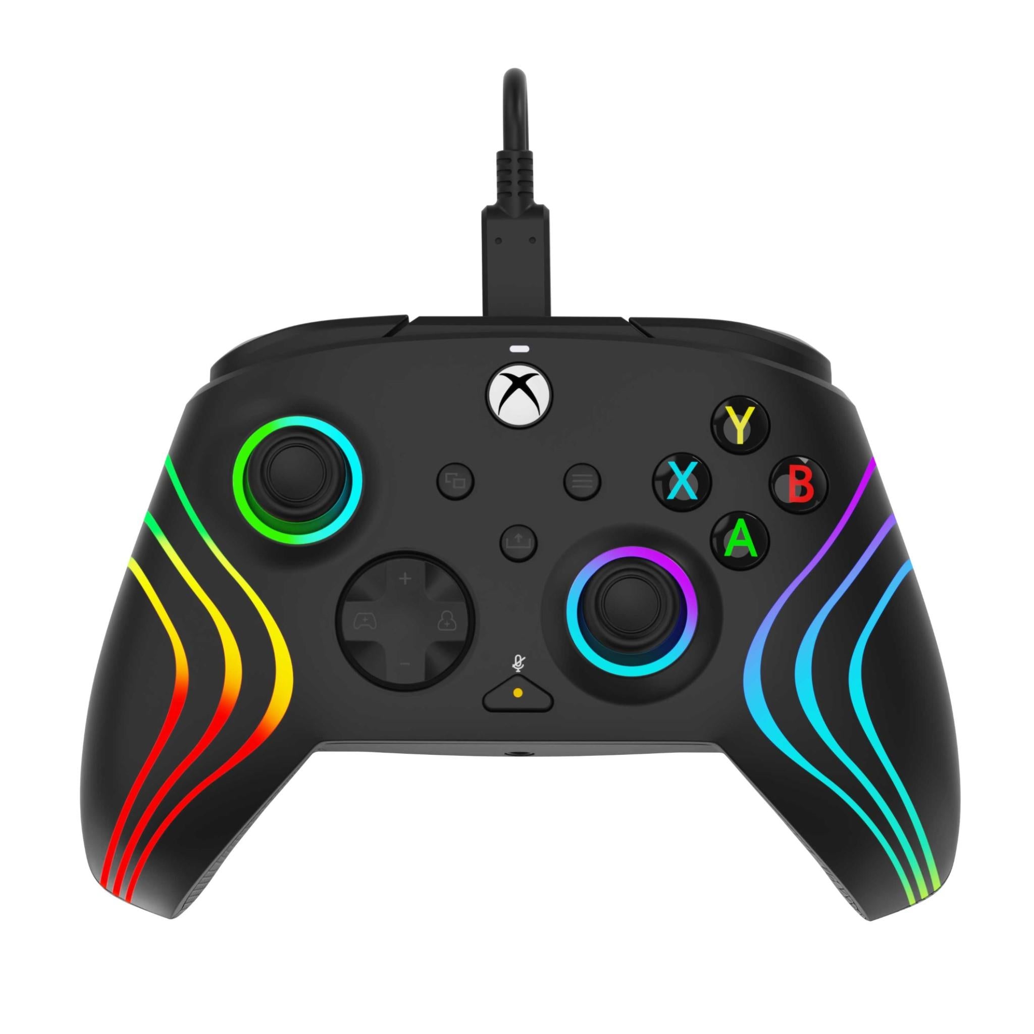 Afterglow Wave Wired Gaming Controller for Xbox Series X|S - Ergonomic Design with Customizable Buttons & RGB Lighting - Perfect for Competitive Gaming & Long Play Sessions