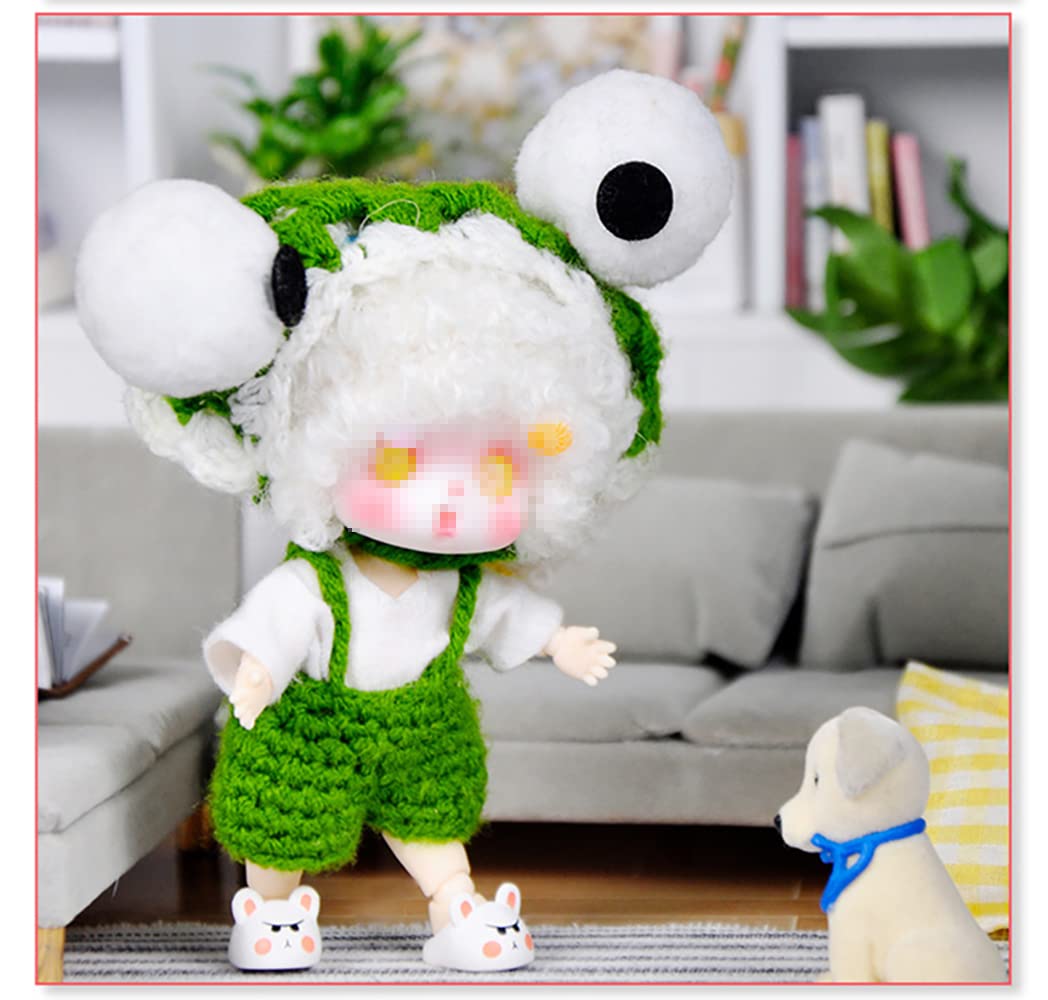 5.7cm Doll Body for GSC & STO 1/12 BJD Dolls - Small Cute Movable Spherical Joint Figure Body in Milky White - Perfect for Custom Doll Making, Miniature Photography and Anime Collectibles