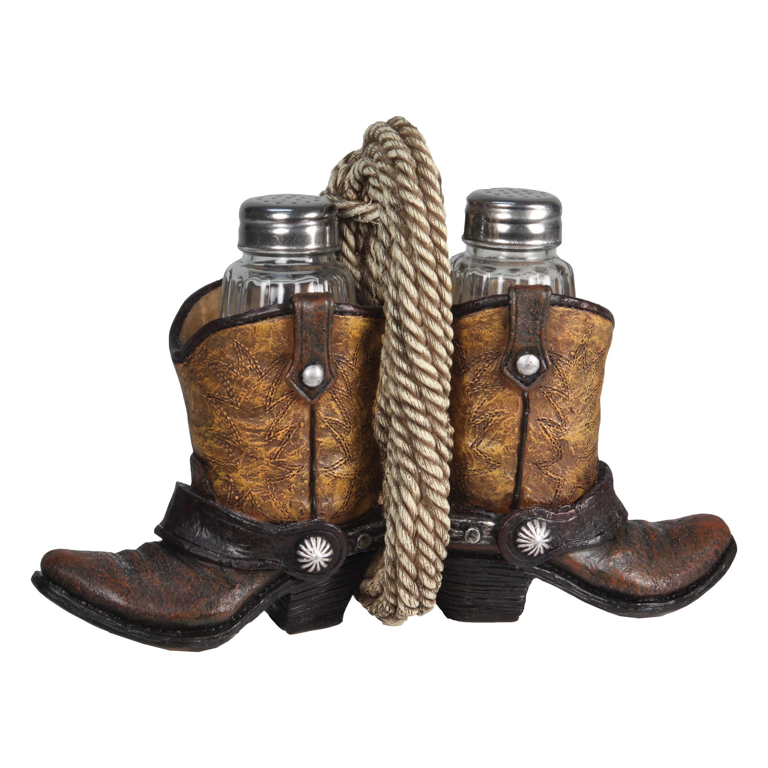 Hand Painted Poly Resin Salt and Pepper Shaker Set - Elegant Kitchen Seasoning Dispensers for Dining Table, Restaurant, and Home Decor