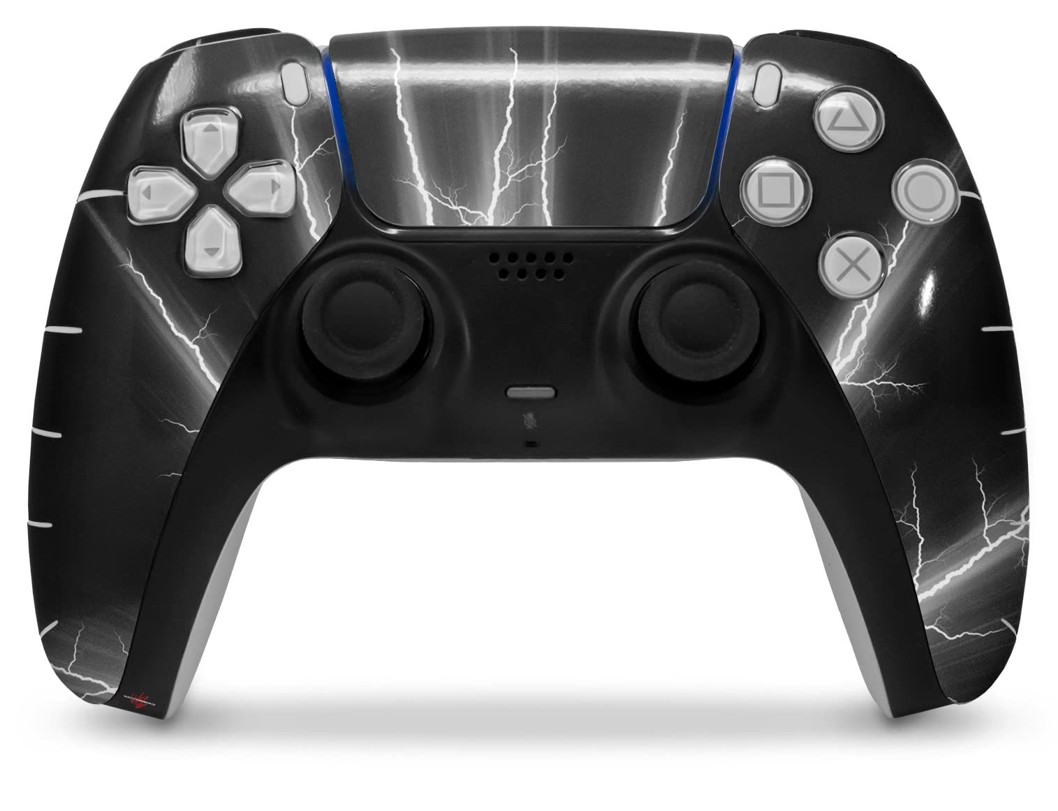 PS5 DualSense Controller Skin Wrap - Lightning White for Gaming & Protection
