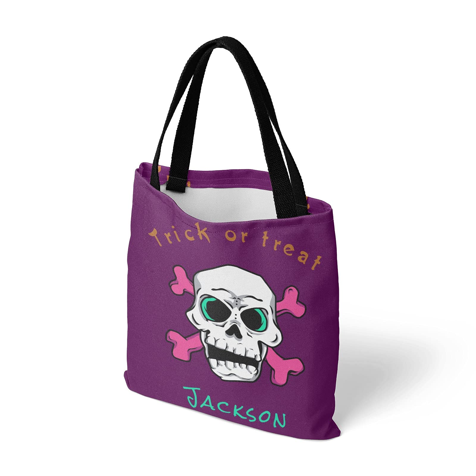 Personalized Custom Tote Bags with Name - Halloween Shopping Bags & Unique Gift Ideas for Women - Perfect for Grocery Shopping, Beach Trips & Everyday Use