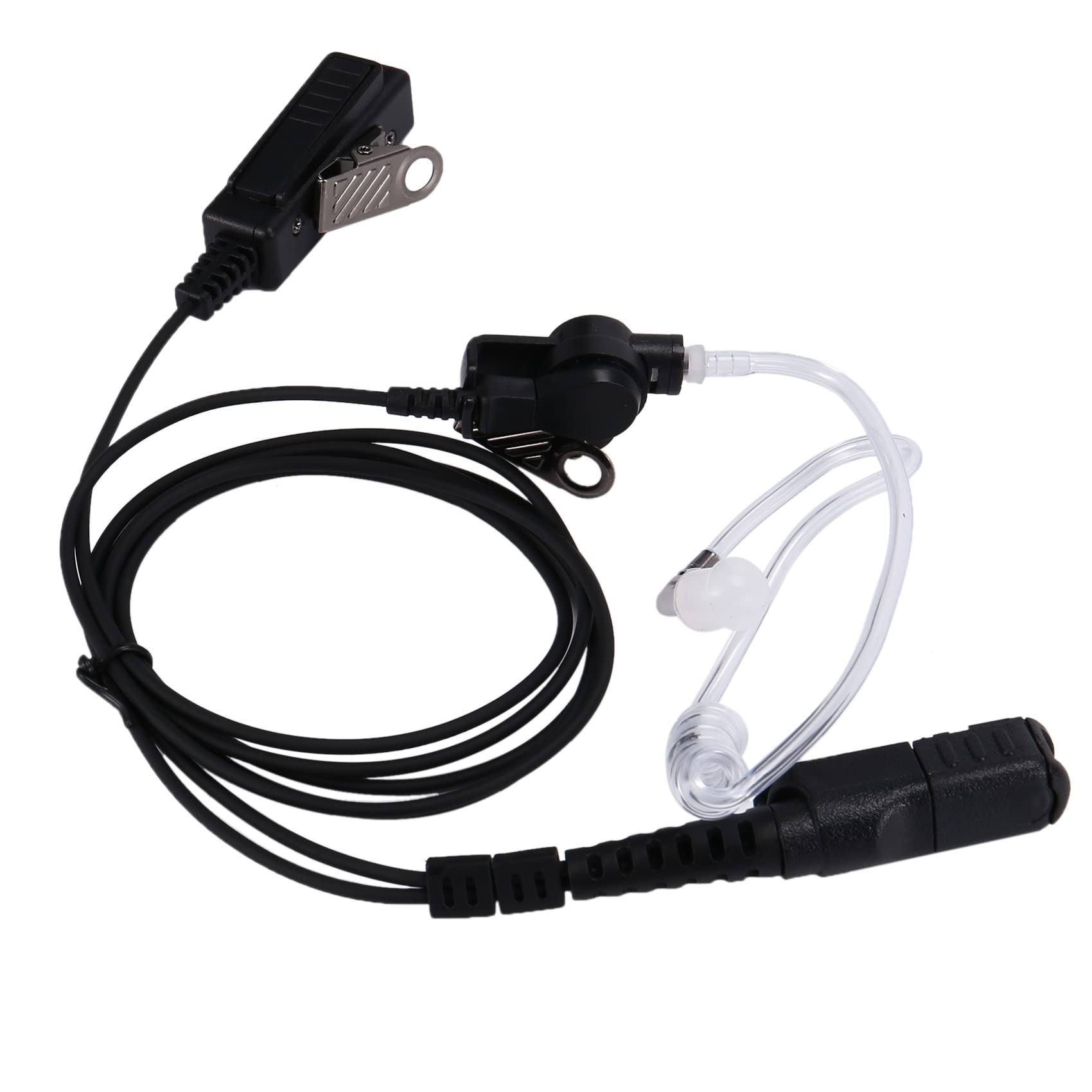 Motorola MTP3100 MTP3200 MTP3250 MTP3550 Compatible Earpiece Headset with PTT Button - Secure Communication for Police, Security & Emergency Responders