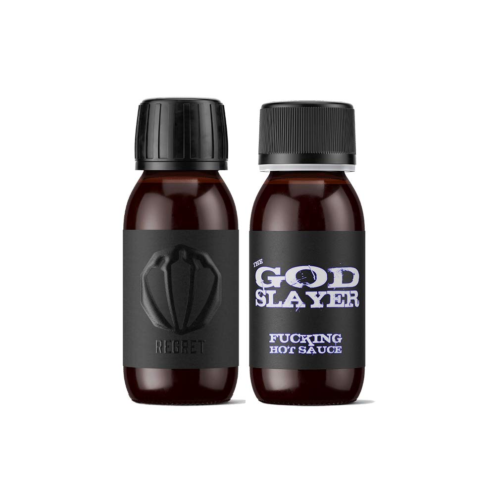 Wiltshire Chilli Farm Extreme Hot Chili Sauce Twin Pack - God Slayer & Regret - Perfect for Spicy Food Lovers & Hot Sauce Enthusiasts