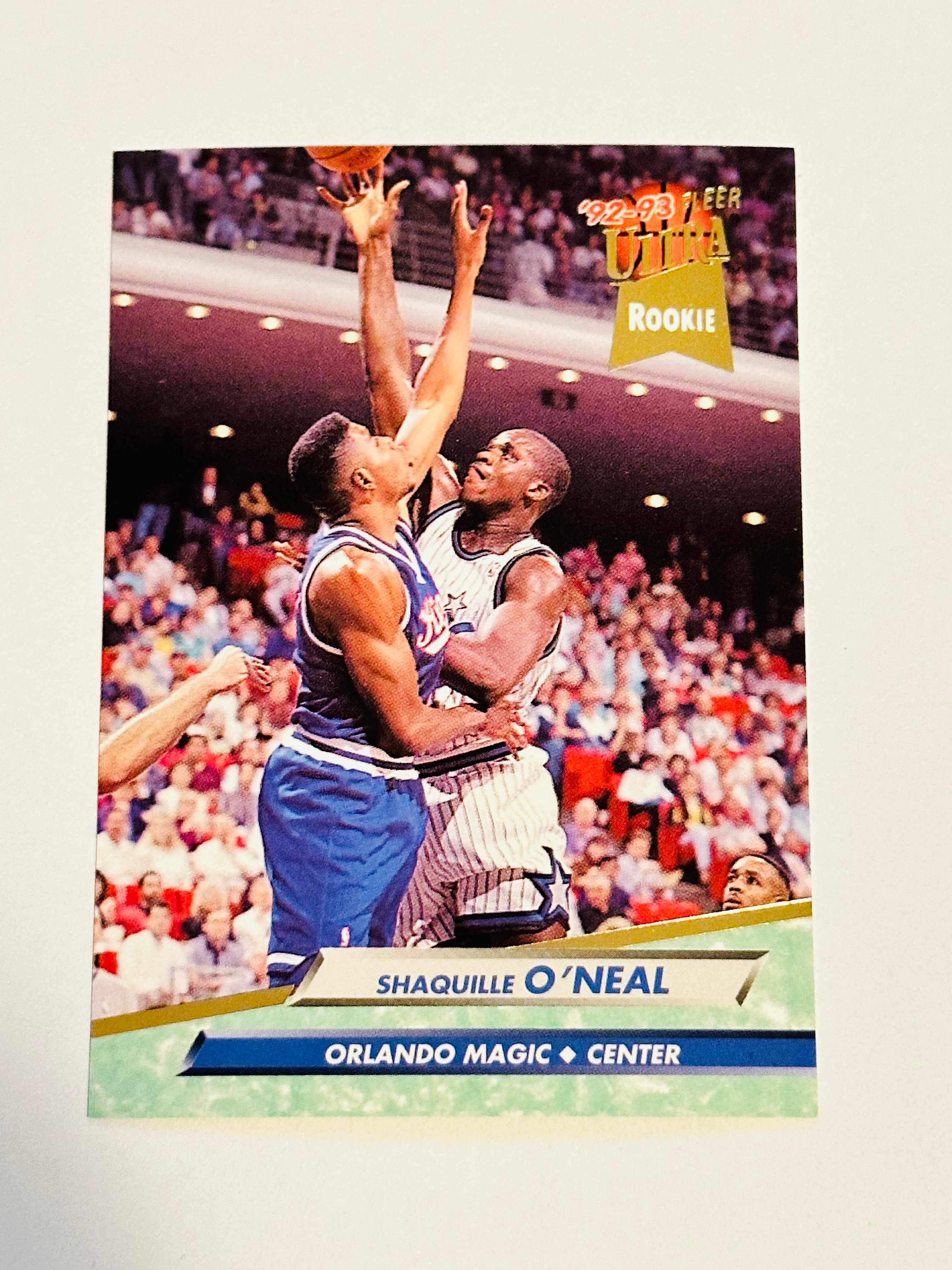 1992 Shaq Fleer Ultra Rookie Basketball Card - Rare Collectible for NBA Fans & Sports Memorabilia Enthusiasts - Perfect for Display, Investment, and Gifting