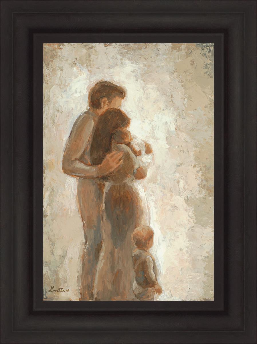 Family Looking Towards the Light - Inspirational Wall Art for Home Decor | Motivational Canvas Print for Living Room, Bedroom & Office | Perfect Gift for Family & Friends