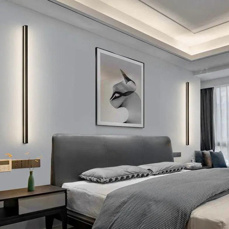Dimmable LED Wall Lights Black - Modern Indoor Lighting for Bedroom, Living Room & Hallway - Energy Efficient & Adjustable Brightness
