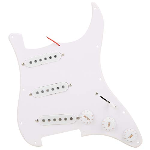 Prewired Loaded Pickguard for Electric Guitar - Humbucker & 3 Single Coil Pickups | Easy Installation for Fender Stratocaster & DIY Guitar Upgrades | Perfect for Rock, Blues & Metal Performances