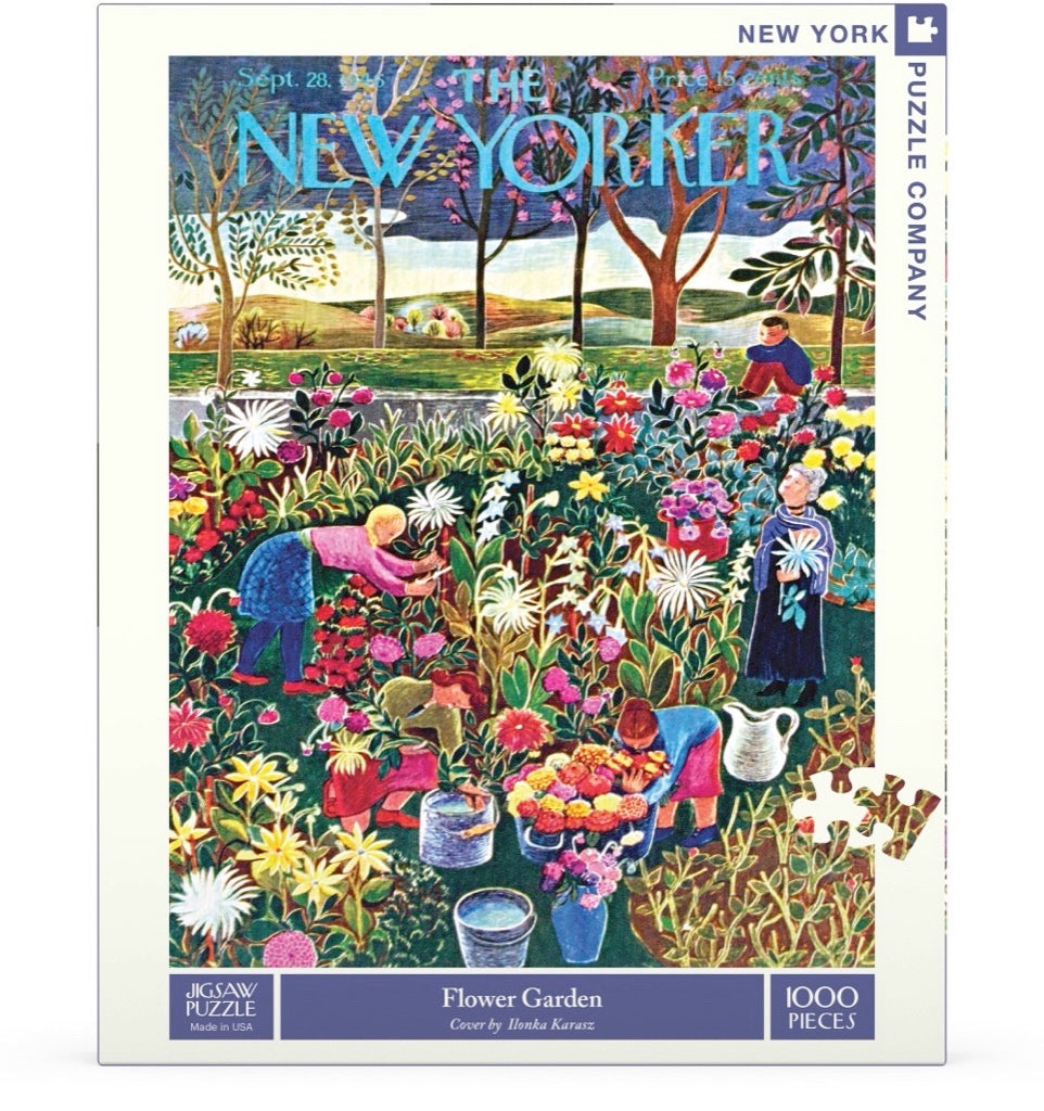 Flower Garden 1,000 Piece Jigsaw Puzzle for Adults - Beautiful Floral Landscape Puzzle Game for Family Fun & Relaxation - Perfect for Home Decor, Gift Giving & Stress Relief Activities