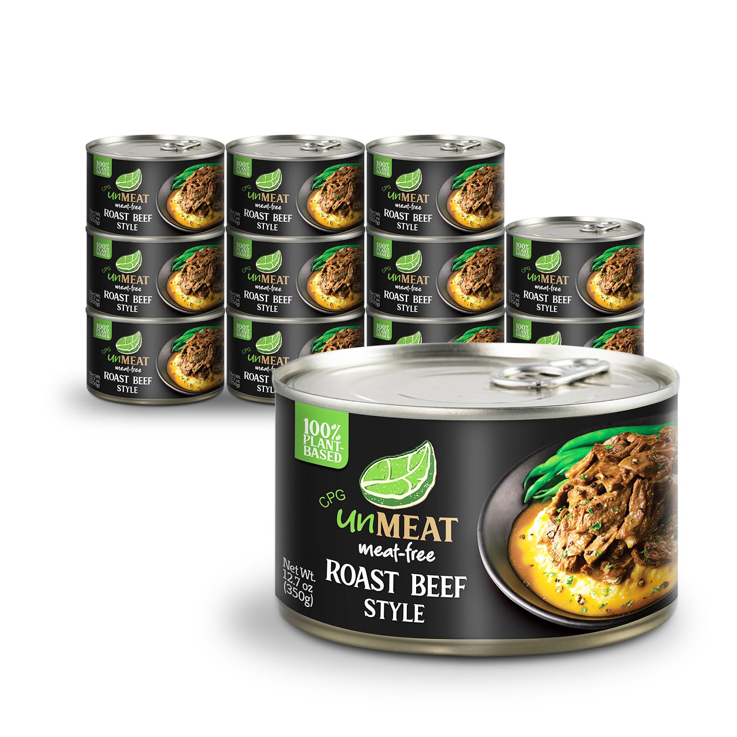 unMEAT Plant Based Meat - Vegan Roast Beef Style Protein | Low Calorie, Easy to Prepare | Pack of 12 | Perfect for Sandwiches, Salads & Meal Prep