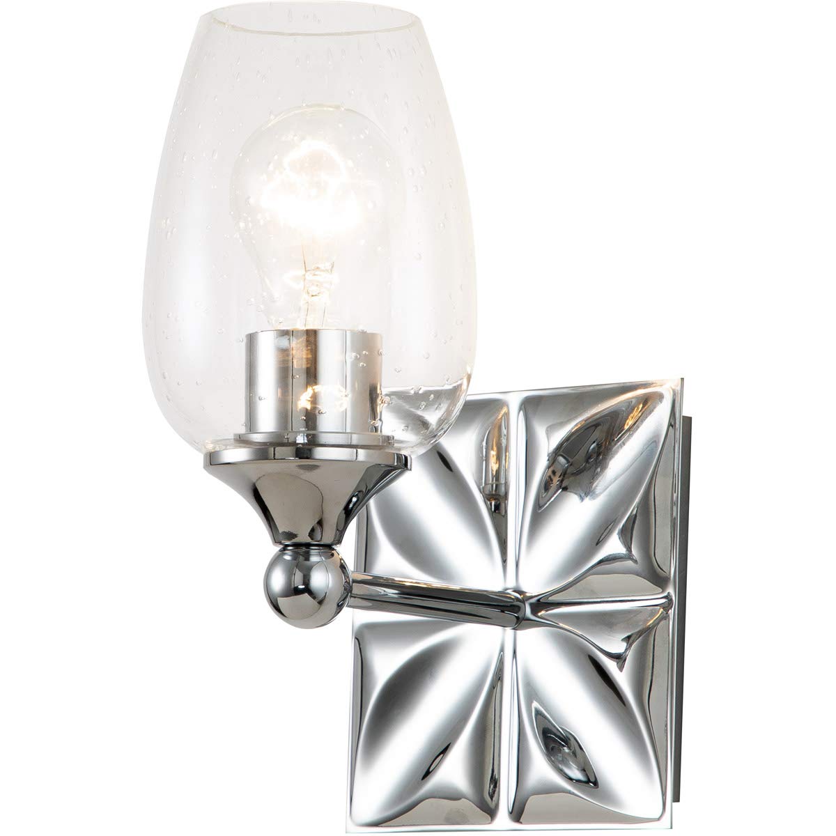 Lucas & McKearn Epsilon Modern Bathroom Vanity Light Fixture - 2-Light Brushed Nickel Finish, Dimmable LED Compatible - Perfect for Bathroom Makeover, Powder Room & Spa-Style Lighting Upgrade