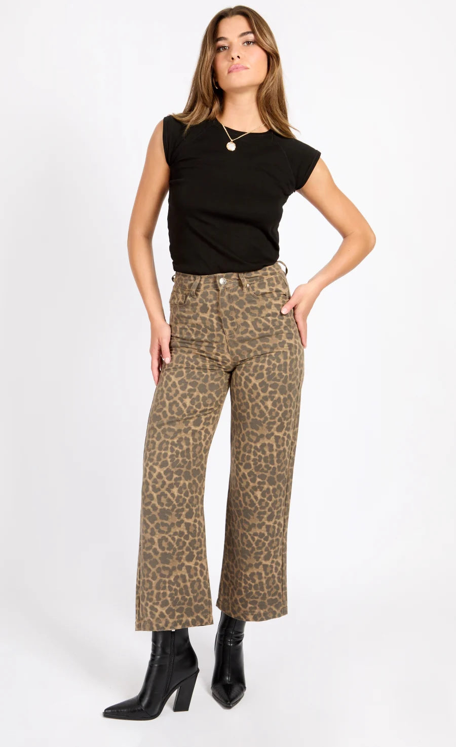 Alice Printed High Waist Skinny Jeans for Women - Fashion Leopard Stretch Denim Pants - Perfect for Casual Outfits, Parties & Date Nights
