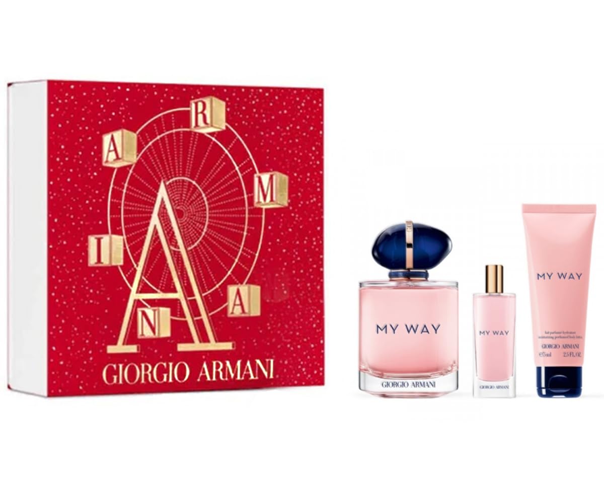 MY WAY Eau de Parfum 90ml Gift Set for Women - Floral Fragrance with Top Notes of Bergamot & Orange Blossom | Perfect for Date Nights, Special Occasions & Daily Wear