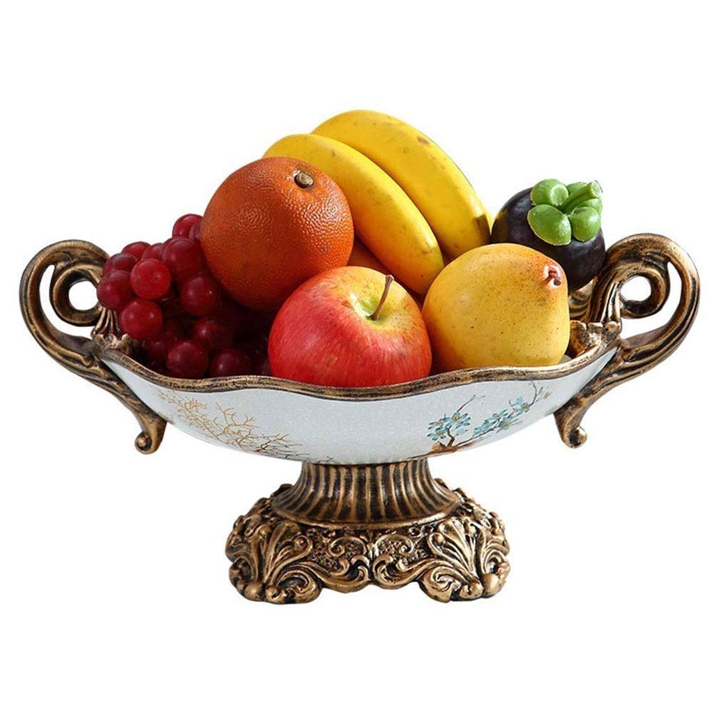 ZCHAN Elegant Chrome Fruit Bowl with Banana Hanger - Decorative Fruit Basket for Kitchen Counter, Dining Table & Party Serving - Modern Home Decor & Stylish Fruit Display