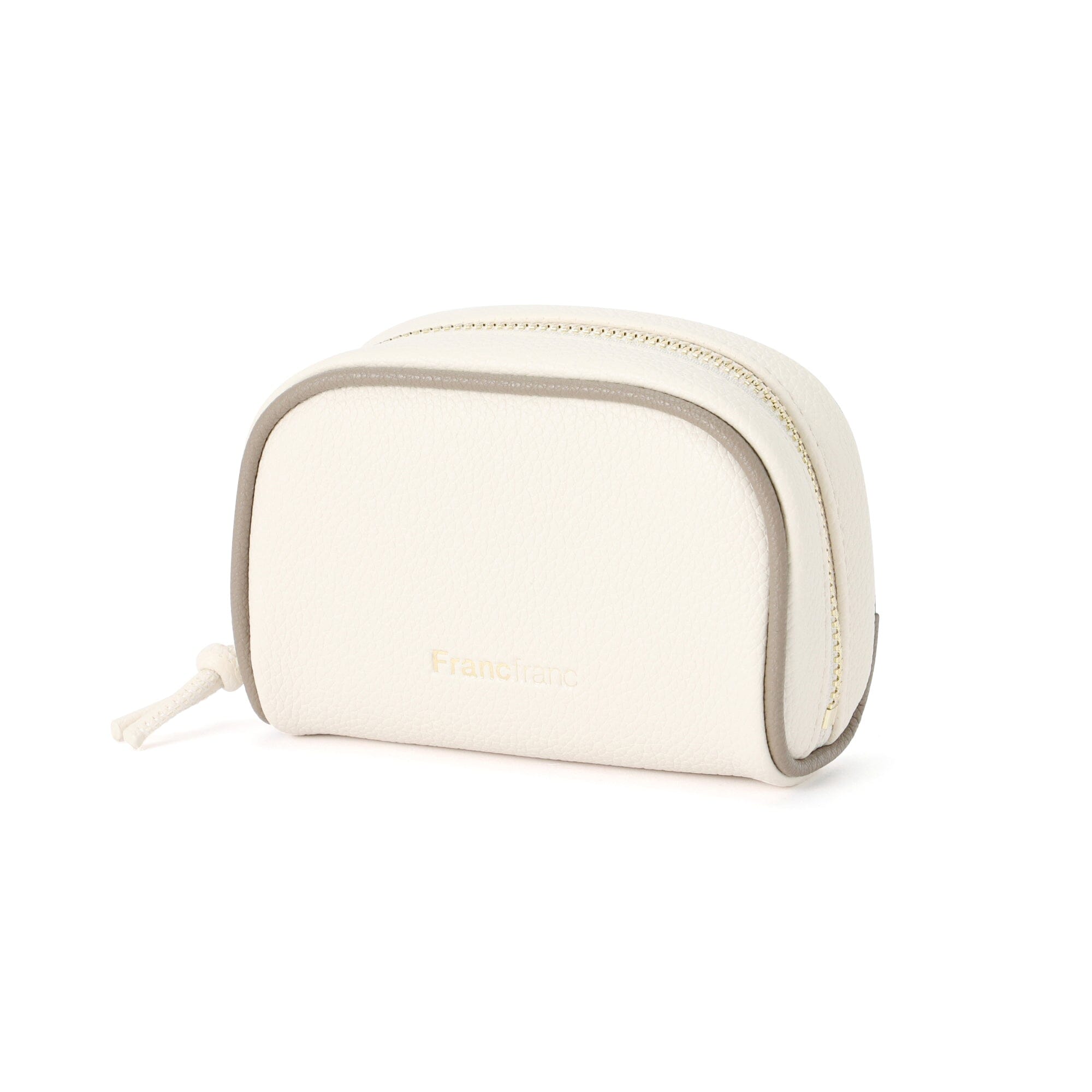 Bicolor Small Crossbody Pouch in Ivory - Stylish & Compact for Everyday Use, Travel, and Parties