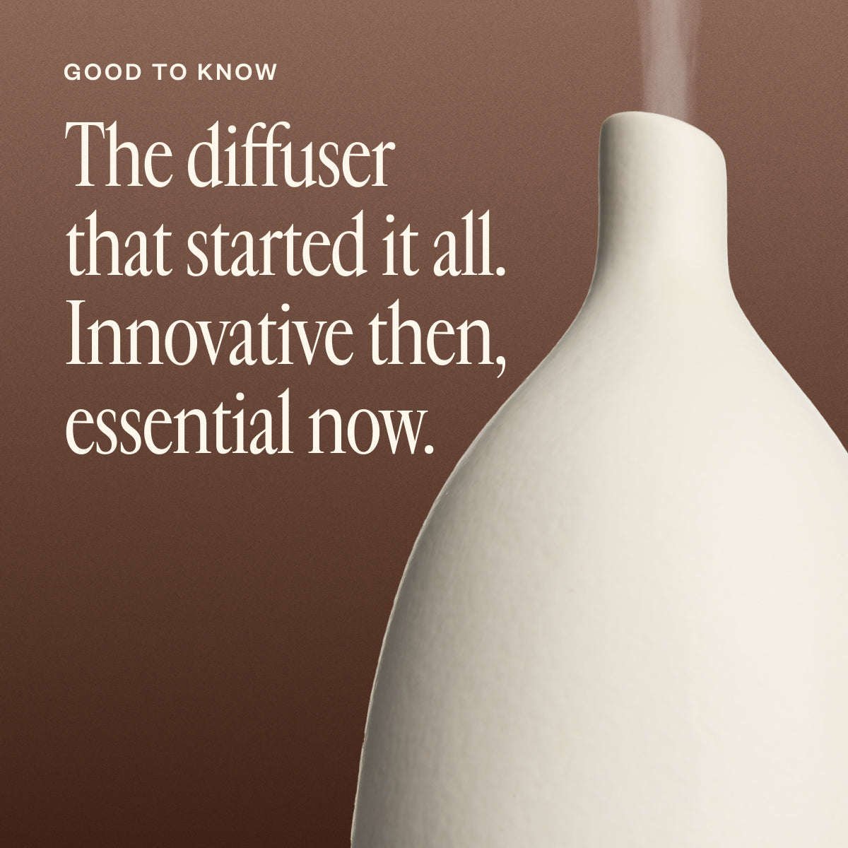 Aroma Om Essential Oil Diffuser - White Ultrasonic Humidifier for Home, Office, Yoga & Meditation | Perfect for Aromatherapy, Relaxation & Better Sleep